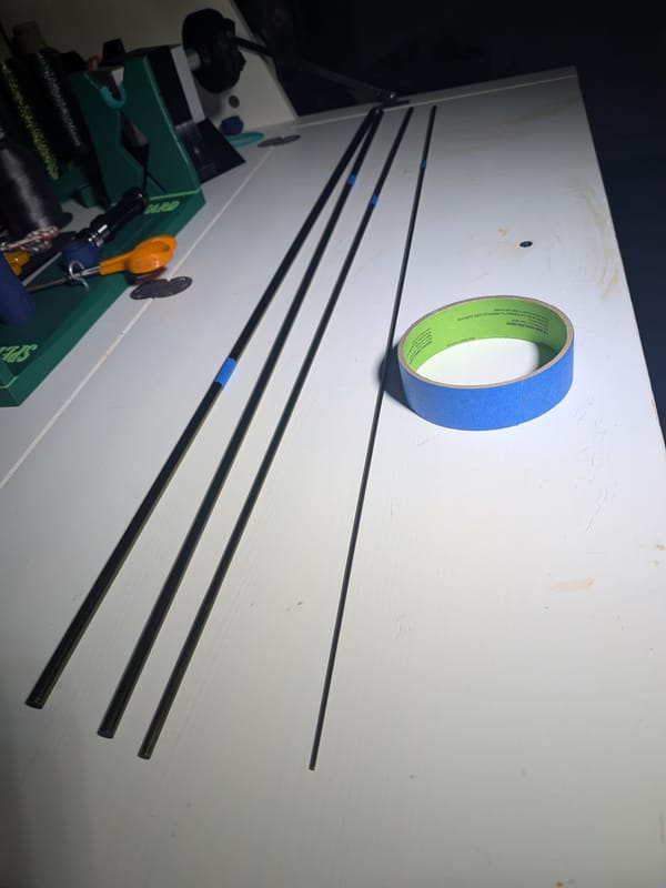 Fly Rod 6wt 9ft — Finding the Spine and Gluing